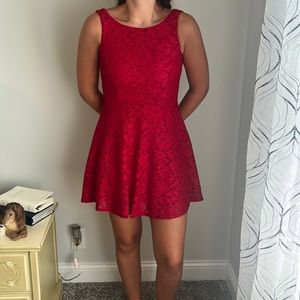 red dress